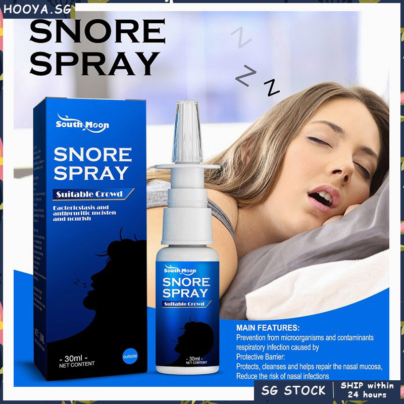 🇸🇬 30ml Natural Herbal Extract Anti Snoring Nasal Spray Relief Snore ...