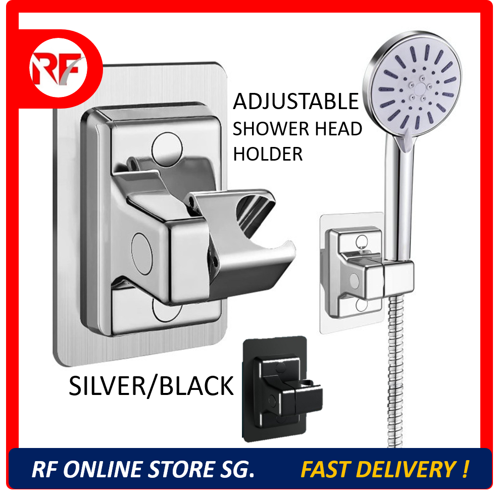 Shower Head Holder Adjustable Wall Mounted Shower Holder SelfAdhesive