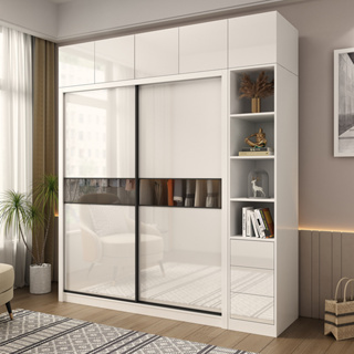 Sliding Door Wardrobe White Wardrobe Modular Wardrobe Nordic Wardrobe 3 ...