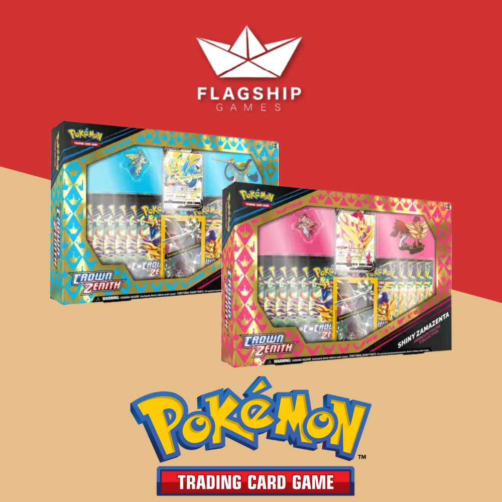 Pokémon Tcg Crown Zenith Collection— Premium Figure Collection Shiny Zacianshiny Zamazenta 