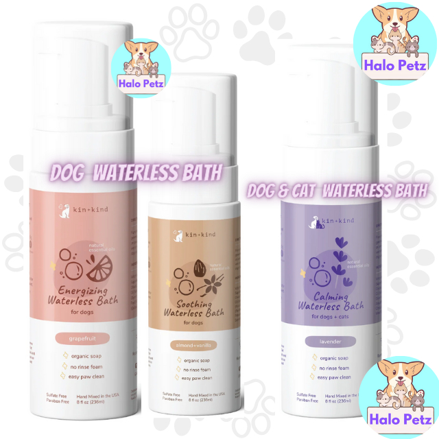 Kin + Kind Waterless Bath for Dog/Dog & Cat Grapefruit/Lavendar/Almond