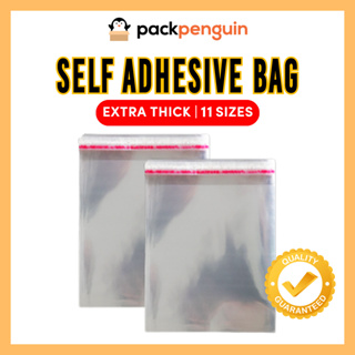 200pcs Clear Cellophane Bags, Self-adhesive Plastic Bags Flat Bags  Transparent Opp Bags For Candy, 11*22cm