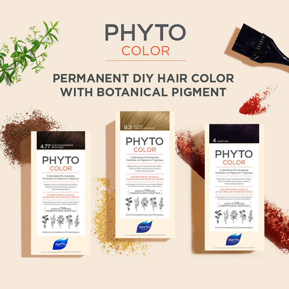 Phyto PHYTOCOLOR Permanent Hair Color Dye Kit Multiple Colors