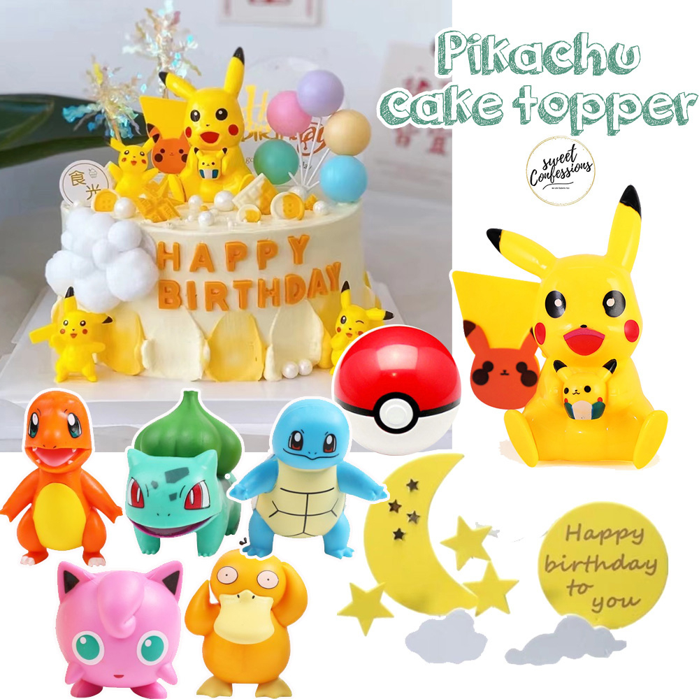 Pokemon Pikachu Birthday Cake Topper