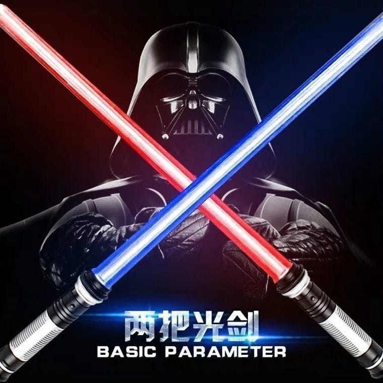 (SG Stock)LED Lightsabers with FX Sound for Kids Extendable Light Swords Set Galaxy War Star