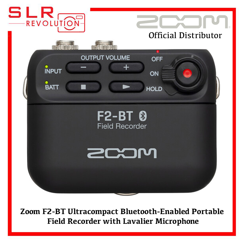 Zoom F2BT BluetoothEnabled Portable Field Recorder with