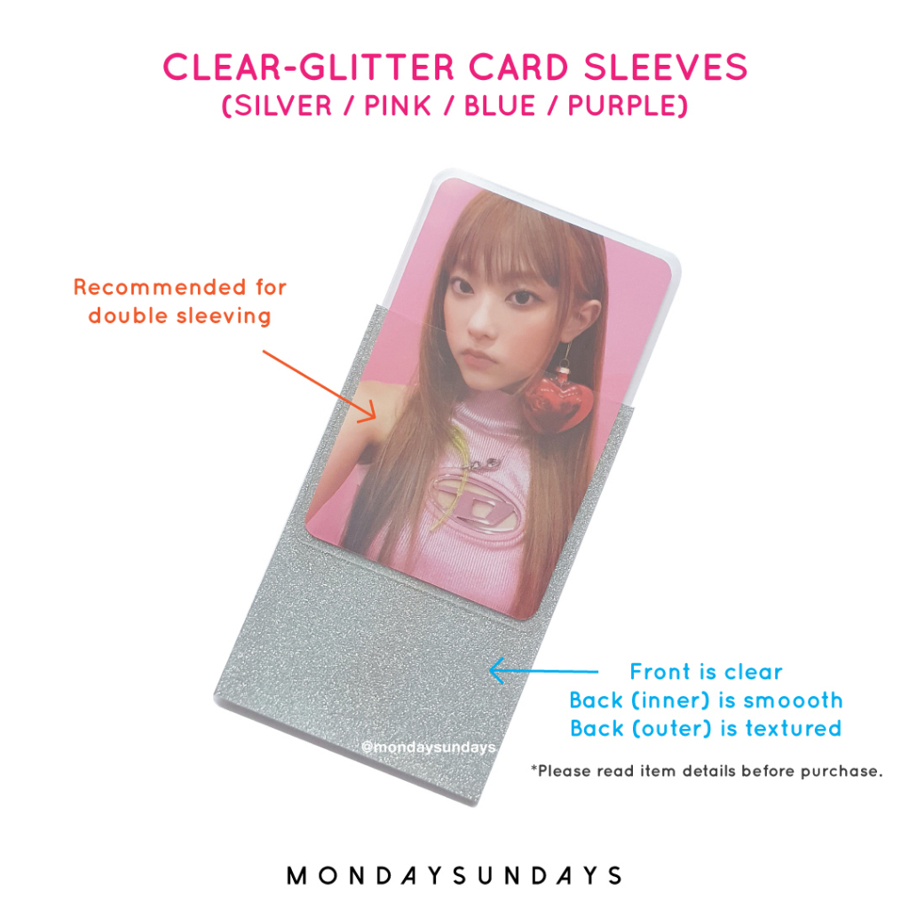 glitter card sleeves Holographic Inner Sleeves main image 1