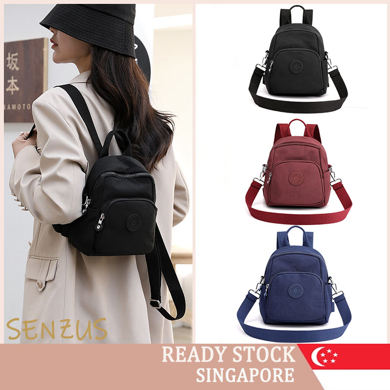 [SG SELLER] Fashion Women's Backpack Korean Style Small Backpacks Nylon Waterproof Mini Travel