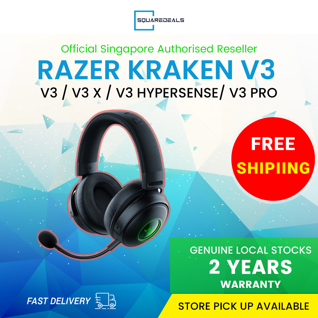 Razer Kraken V3 Pro/ HyperSense/ V3 X/ Fortnite Edition USB Wireless ...