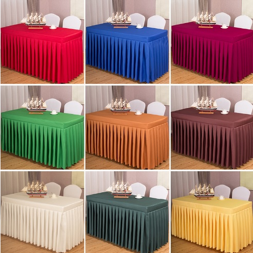 [SG STOCK] Table Skirting and Table Cloth Formal | Shopee Singapore