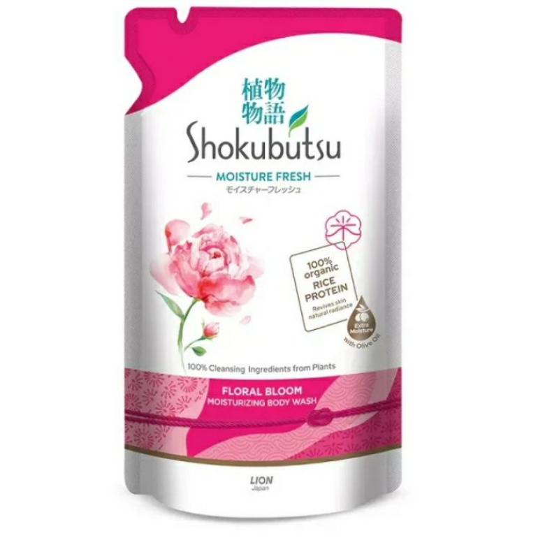 Shokubutsu Body Wash Refill Pouch Pack Bag 500ml 800ml Hydrating