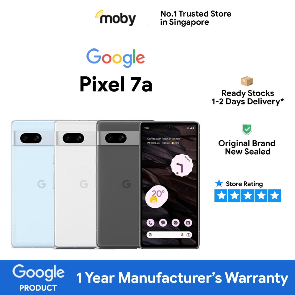 Google Pixel 7a 5G 128GB ROM 8GB RAM 1 Year Manufacturer's Warranty