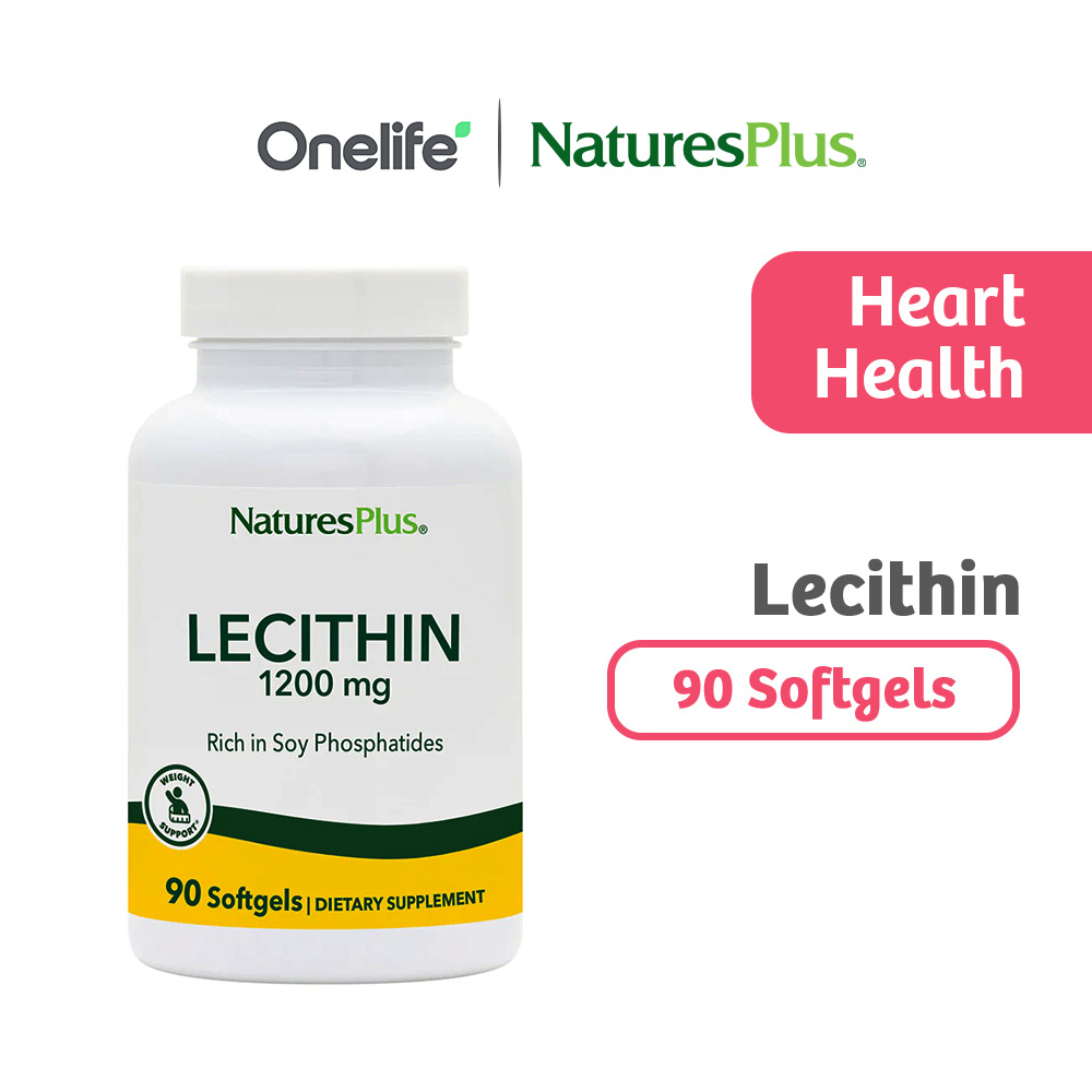 Natures Plus Lecithin 1200 mg (Rich in Soy Phosphatides) 90 Softgels