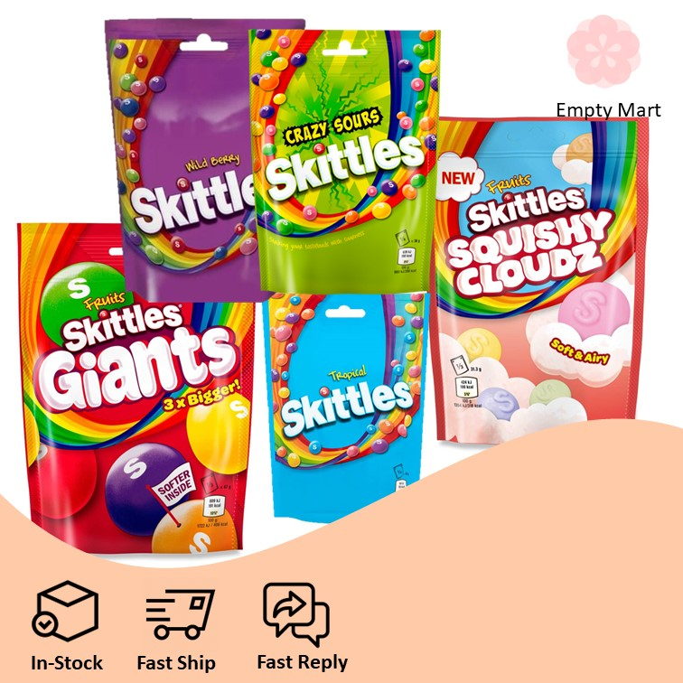 Skittles Gaint Squishy Cloudz Chewy Sweets Fruit Flavoured Sweets Shopee Singapore