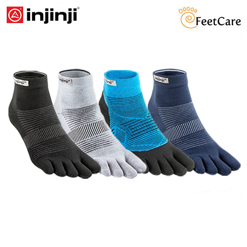 Injinji Run Lightweight MiniCrew Toe Socks Unisex Ultrathin