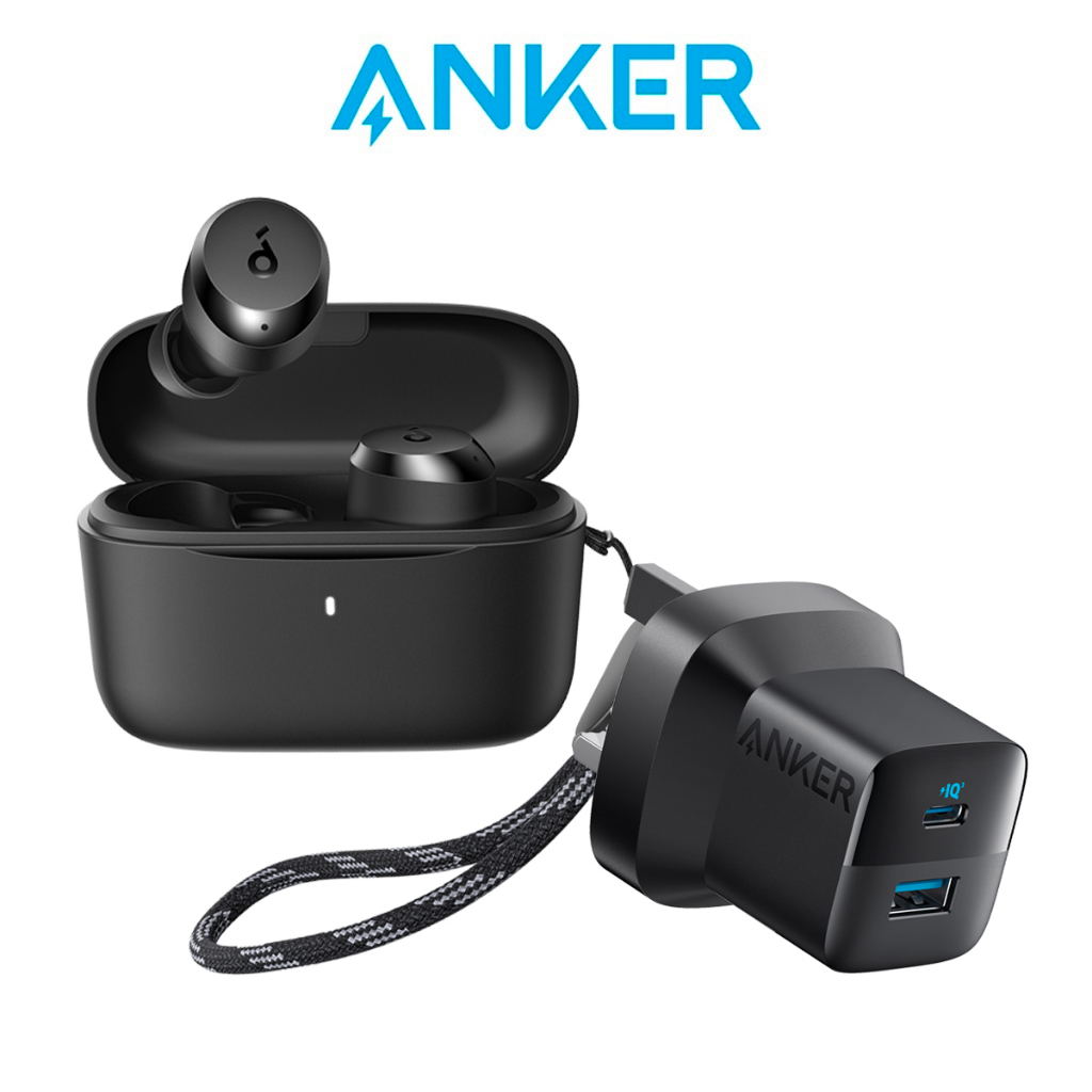 Bundle Deal Anker A20i True Wireless Earbuds Anker Powerport 323 Charger 33W USB C Plug