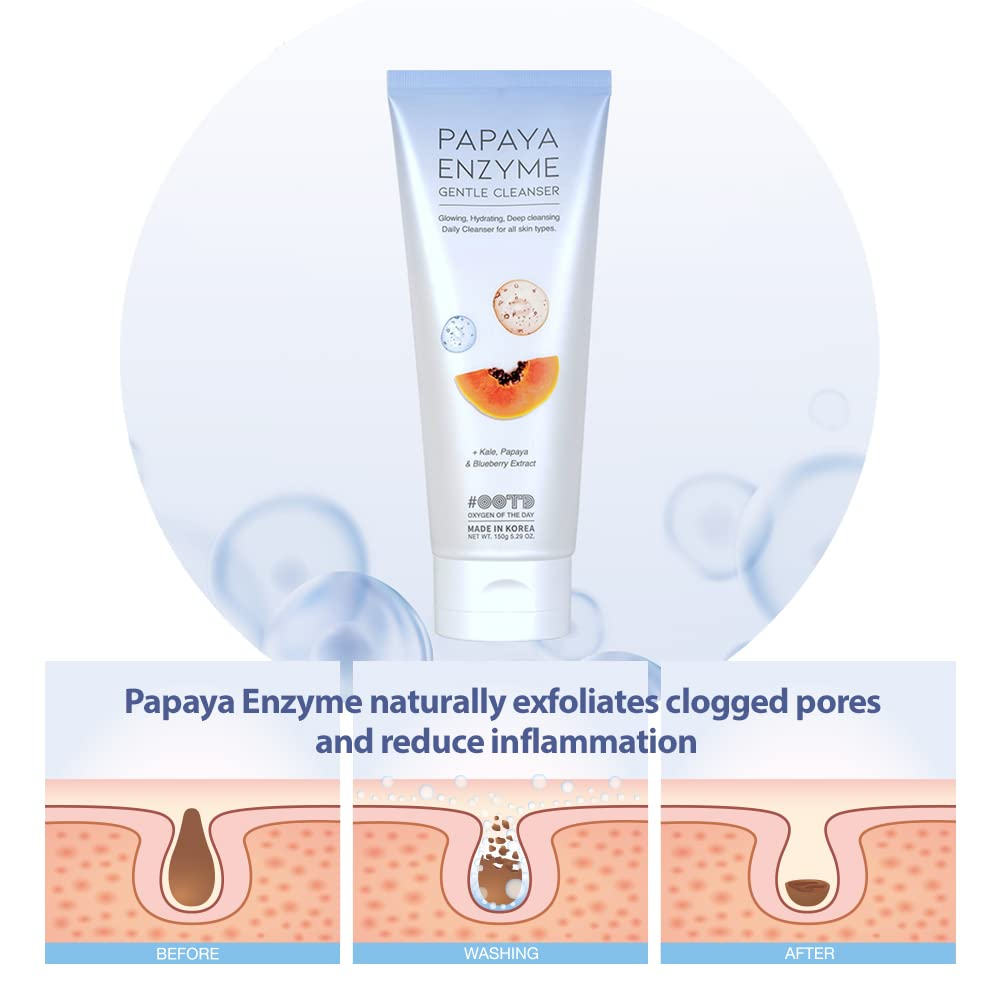 OOTD Beauty Papaya Enzyme Gentle Cleanser 150g Shopee Singapore