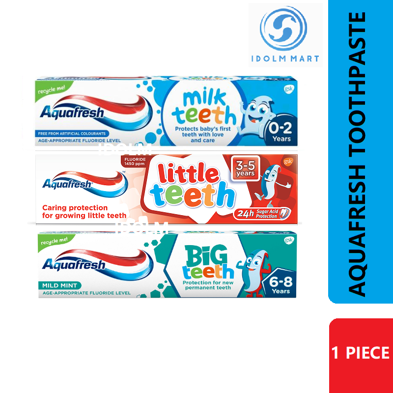 Aquafresh Baby Toothpaste 50ml Milk Teeth/Little Teeth/My Big Teeth