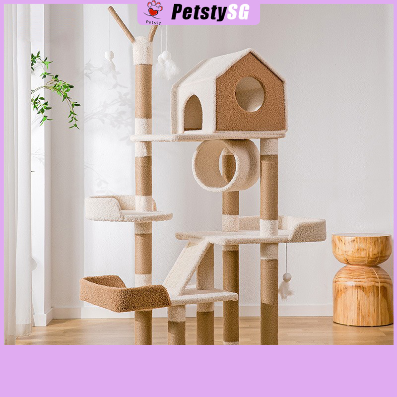 PETSTY Cat Tree Cat Climbing Tower Cat Condo Forest Shopee Singapore