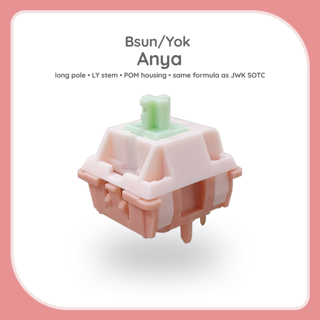 [Authentic] Bsun/Yok Anya Full POM Linear switch for mechanical keyboard, same unique Thock as