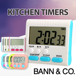 VOCOO Dual Kitchen Timer, Dual Channels Countdown Count up Digital  Stopwatch with LED Display, Black, Battery Included