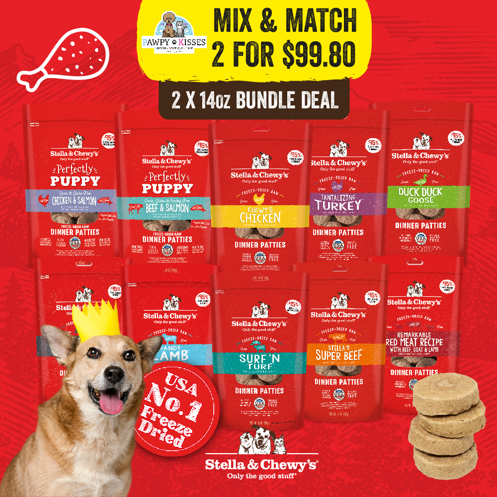 Raw food sale dog kisses