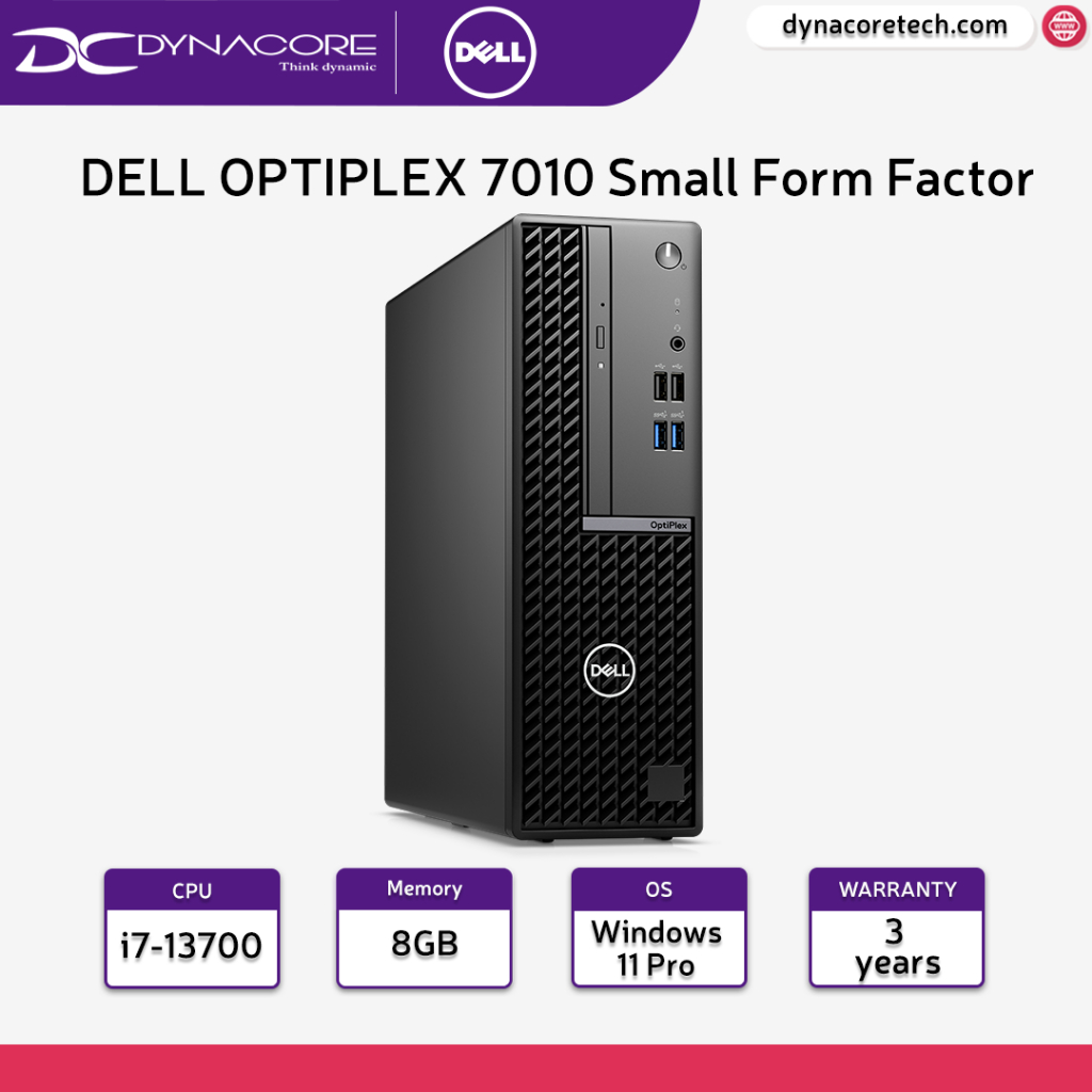 DELL OPTIPLEX 7010 SFF (Small Form Factor) (i7-13700 16Core | 8GB X1 ...