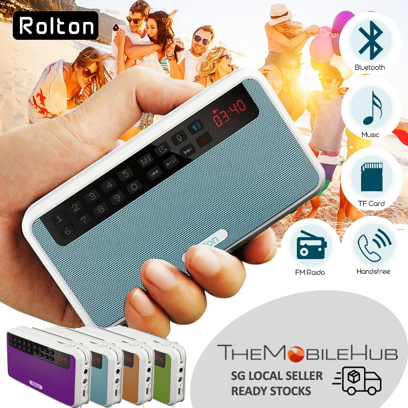 Rolton E500 Portable Stereo FM Radio Bluetooth Speaker TF Card