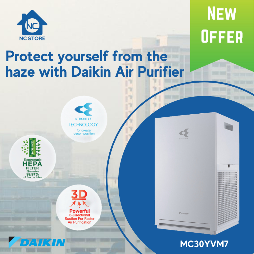 Daikin CleAir Streamer Air Purifier MC30YVM7 Shopee Singapore