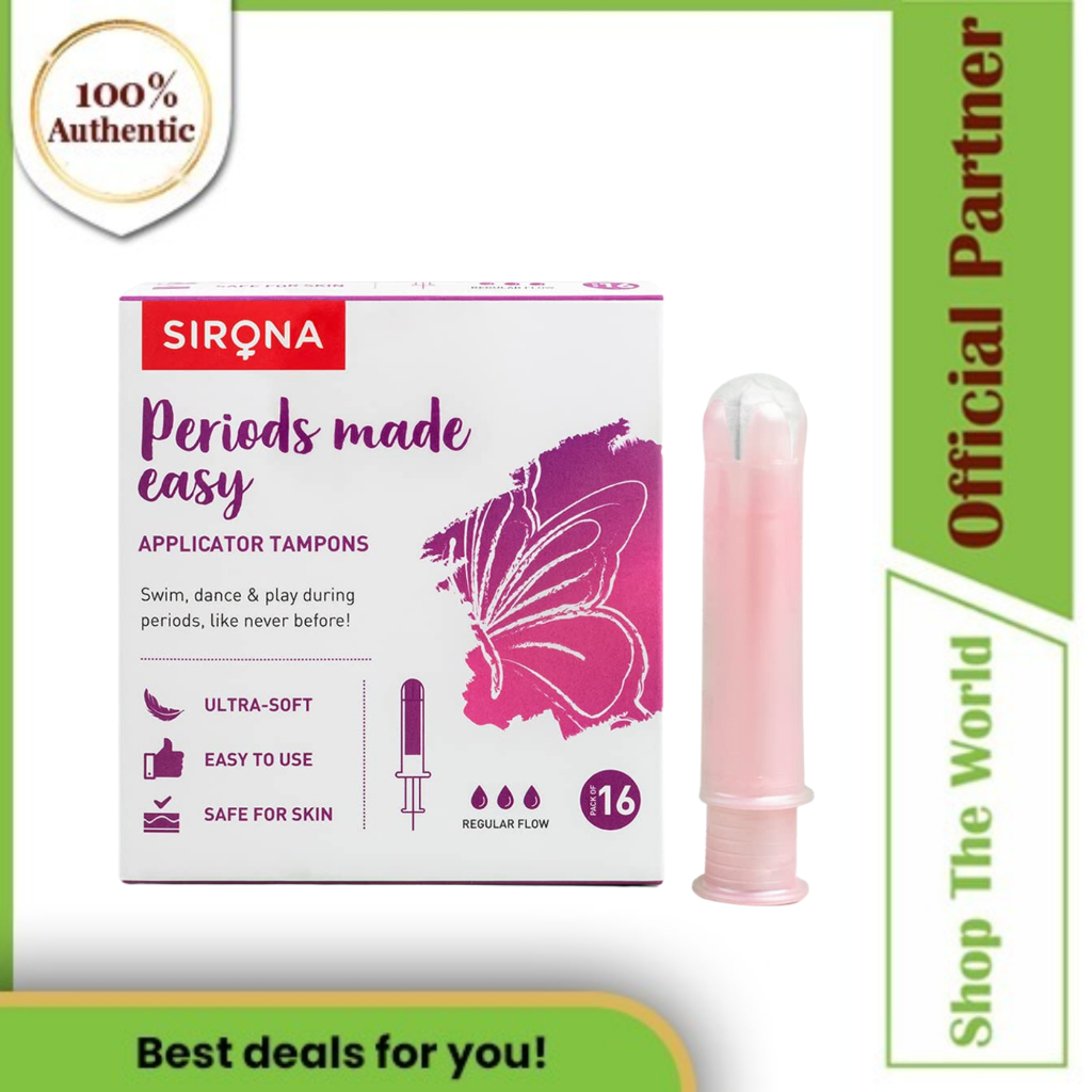Sirona Periods Made Easy Applicator Tampons for Normal Flow 16 Pcs