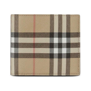 Men's Bifold Wallet With Check Motiv by Burberry