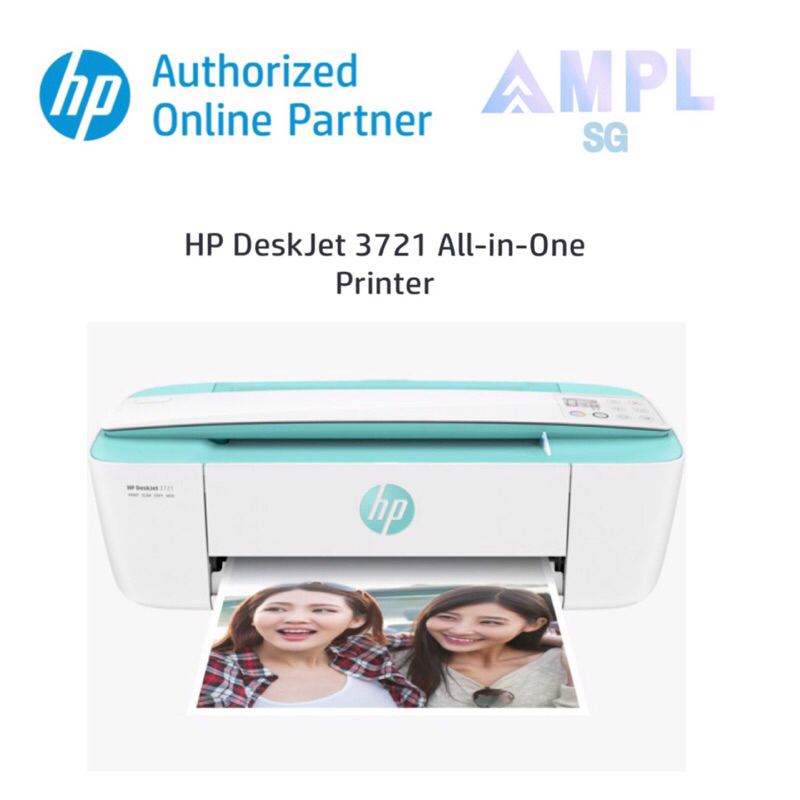 HP DeskJet 3721 All-in-One Printer | Print | Scan | Copy | Wireless ...