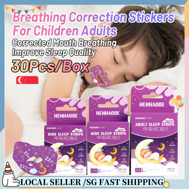 SG HOT Breathing Correction Stickers For Children Adults 30Pcs/Box Anti