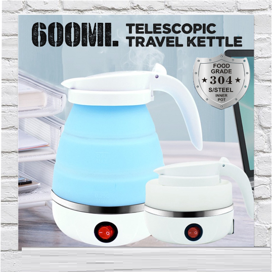 Mini Electric Kettle / 304 Stainless Steel Silicone Foldable Water