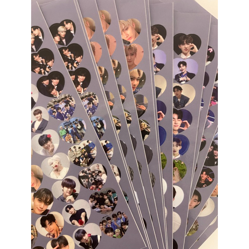 [free normal mail] kpop heart stickers - zerobaseone | ive | ateez ...
