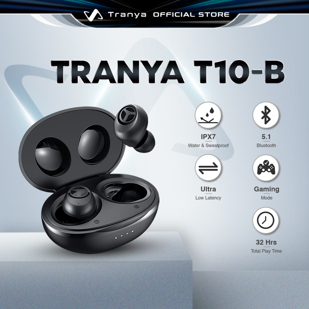 Tranya T10 B Ultra Low Latency Bluetooth 5.1 Gaming Earbud with