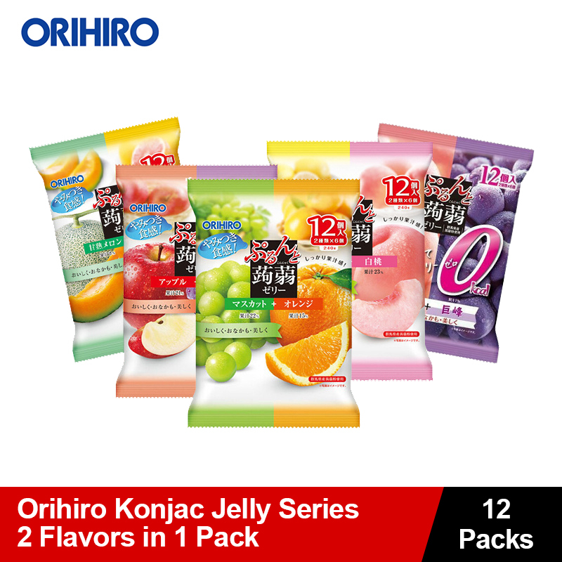 [ORIHIRO] Konjac Jelly Orihiro / 1 Carton 12 Pack / Total 144pcs / 2