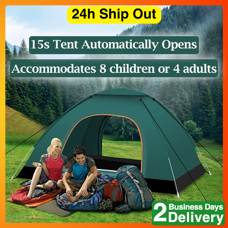 [SG STOCK] Outdoor Camping Tent Fast Pop Up Backing Hiking Shelter UV