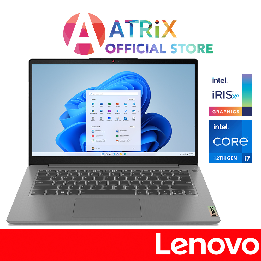【Same Day Delivery】Lenovo IdeaPad 3 82RJ00B9SB | 14" FHD | i7-1255U | 16GB RAM | 512GB SSD | Win11 Home | 1Y Premium