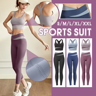 Large Size Sport Suit Fat Girl Gym Fitness Running Set Yoga Workout Clothes  For Women Tracksuits 4XL Sport Leggings Set 2 Piece