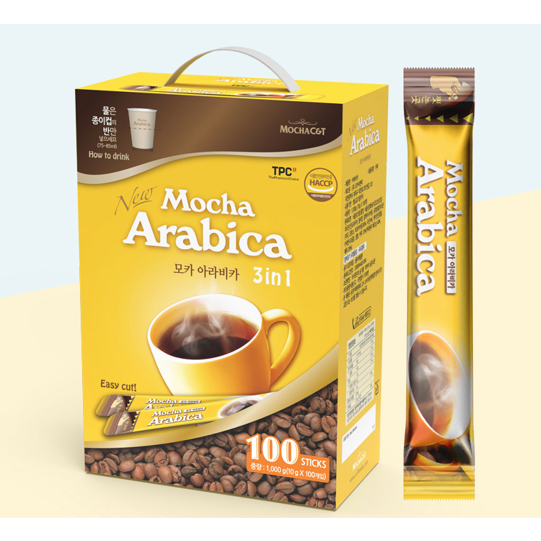 [MOCHA C&T]Korean Instant Coffee Stick Mocha Arabica 3 in 1 100 Sticks