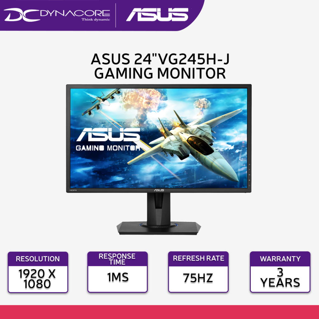 ASUS VG245H 24 inchFull HD 1080p 1ms Dual HDMI Eye Care Console Gaming Monitor with FreeSync