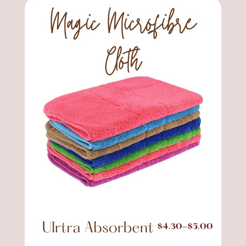SG Instocks - Microfibre Cloth Rag Ultra Absorbent - Kitchen Car Wipe ...