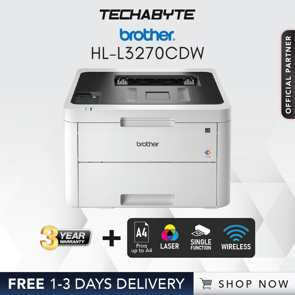Brother HLL3270CDW Wireless Duplex LED Laser Printer Shopee Singapore