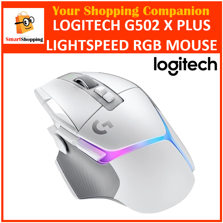 Logitech G502 X Plus Wireless RGB Lightspeed White Gaming Mouse 910 ...