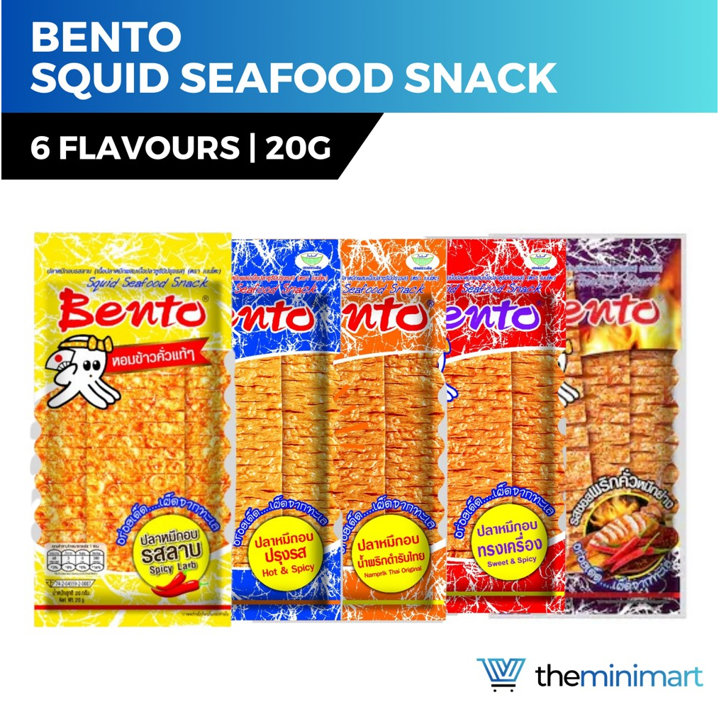 Bento Halal Seafood Snack - Sweet Spicy Squid, Thai Chili, 18g | Shopee