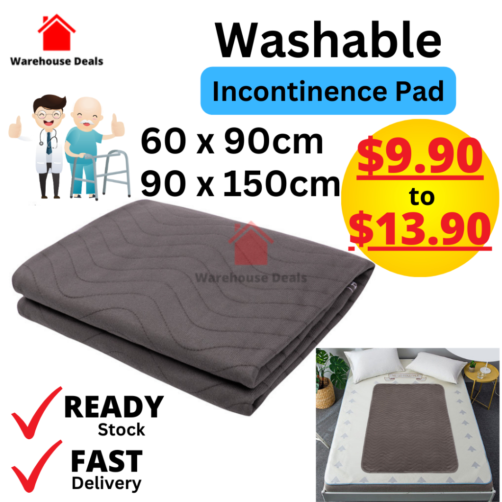 Washable Bed Pad Elderly Incontinence Bed Pad Underpad Reusable Pee Pad
