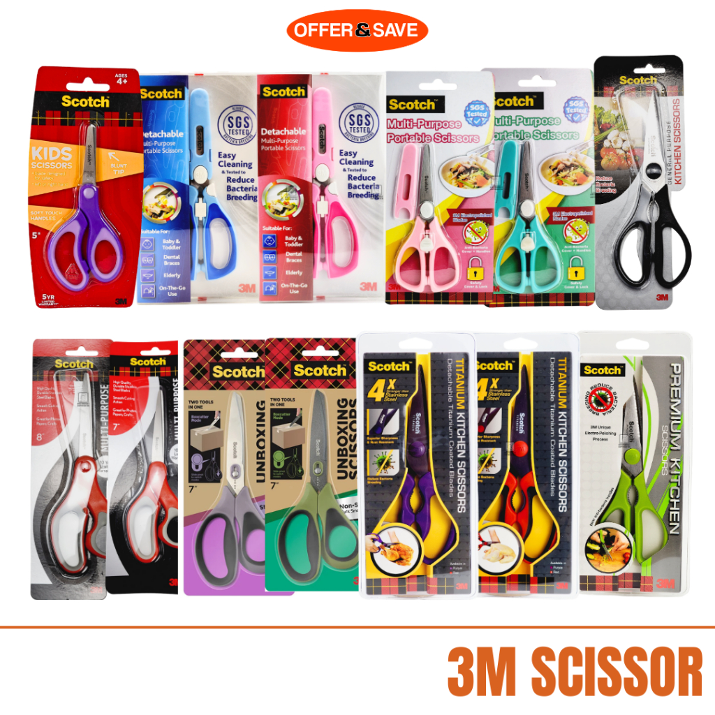 Scotch Soft Touch Blunt Kids Scissors and Set