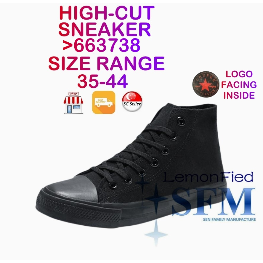 All black high deals top sneakers