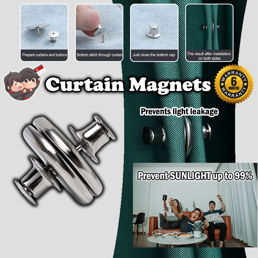 Curtain Weights Magnetic Buttons Round Curtain Magnets Closure with ...